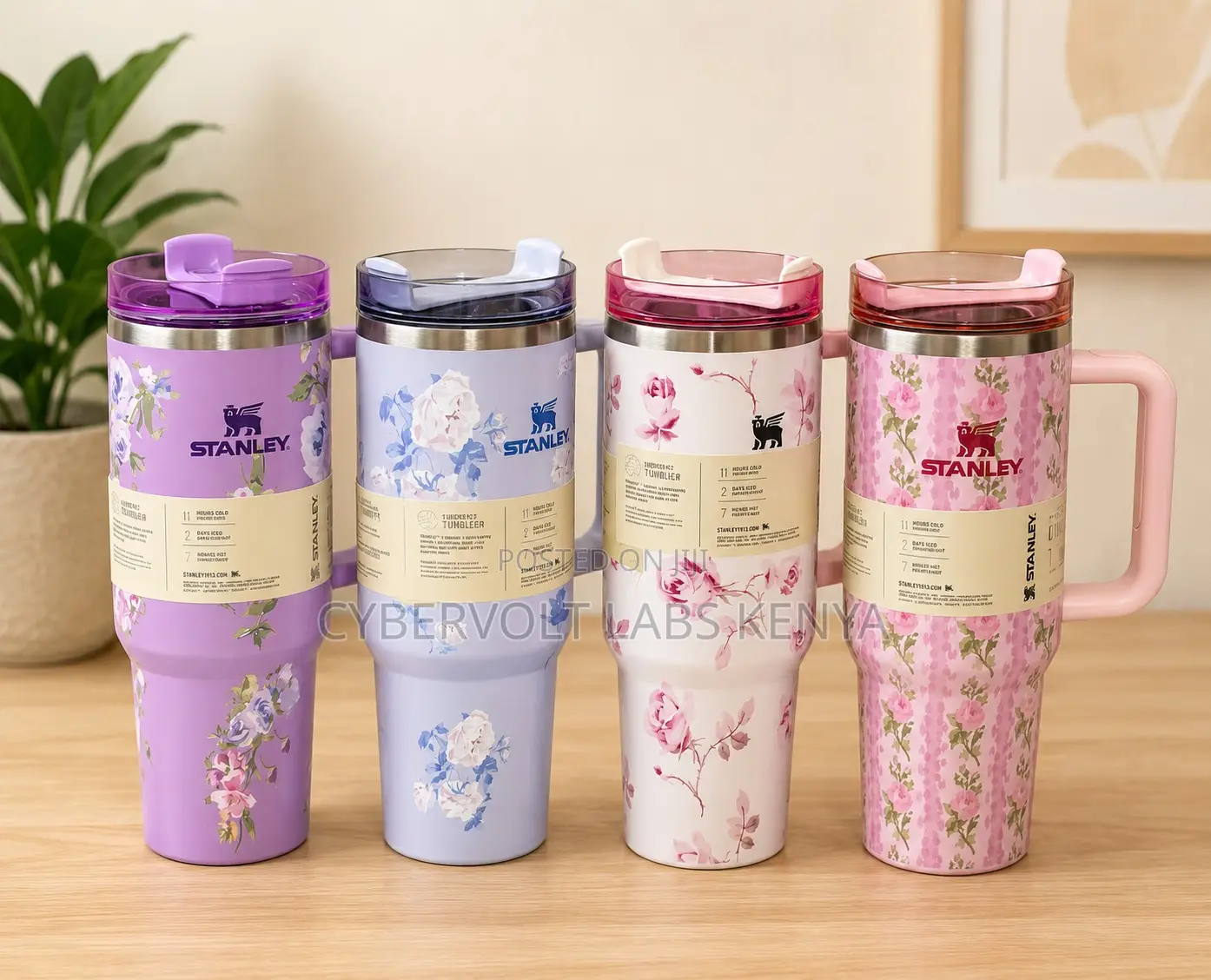 Floral Insulated Travel Tumbler