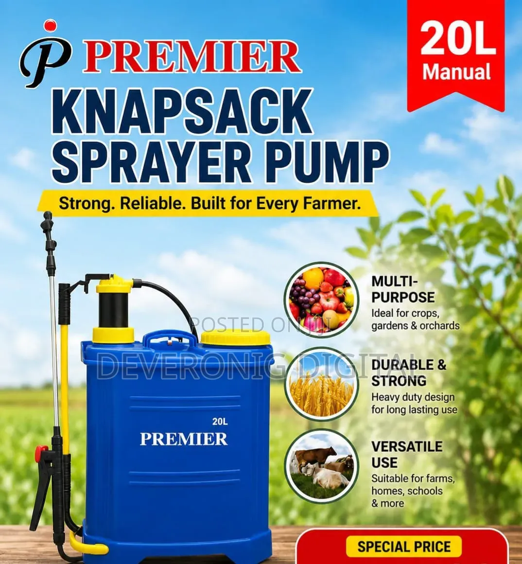 Premier 20l Knapsack Sprayer Pump