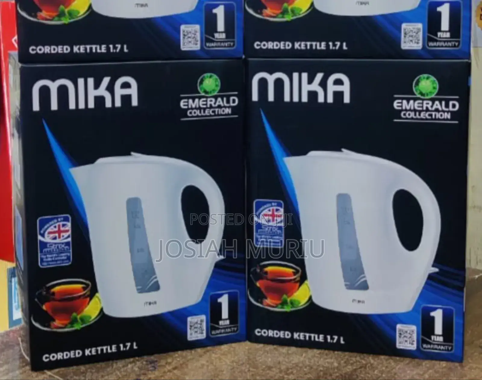 Mika 1.7 L Electric Kettle