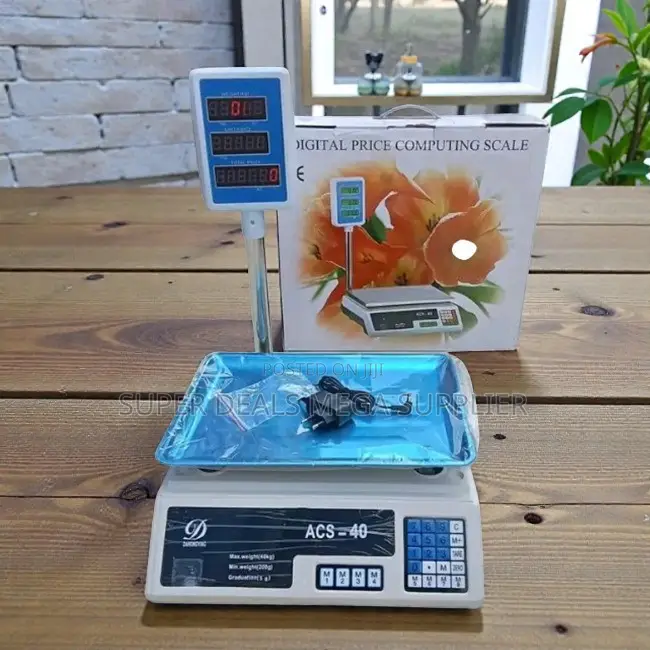 Compact Structure Acs 40 40kgs Computerized Electronic Weight Scale