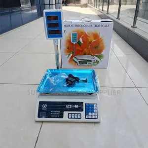 Rechargeable Battery Acs 40 40kgs Computerized Electronic Weight Scale