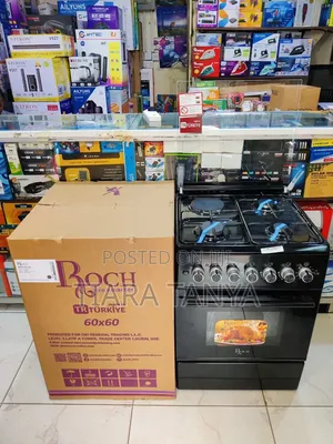 Roch 60*60 Standing Cooker, 3 Gas + 1 Electric Hotplate, Electric Oven