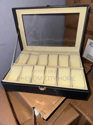 12 Slot Leather Watch Organizer