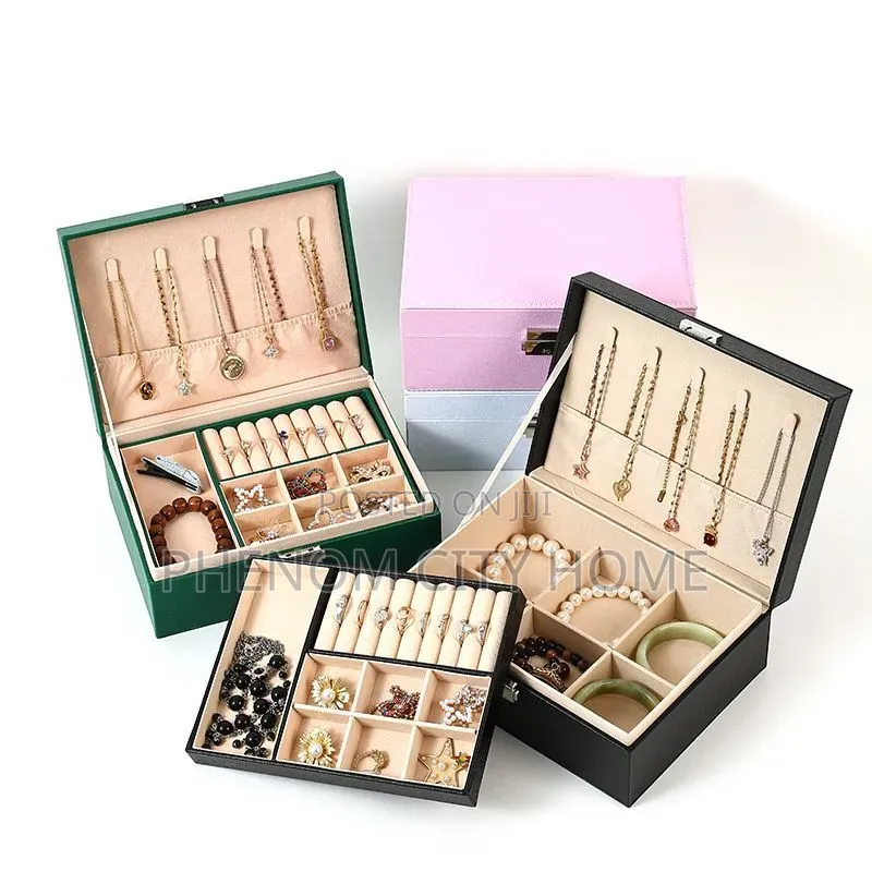Pu Leather Elegant Jewelry Box/Organizer