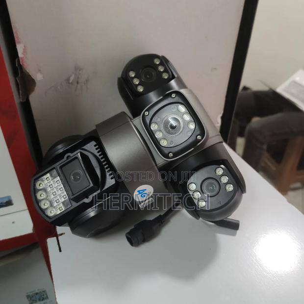 Triple Lenses 4g Electric Model CCTV Surveillance Camera - thumbnail 2