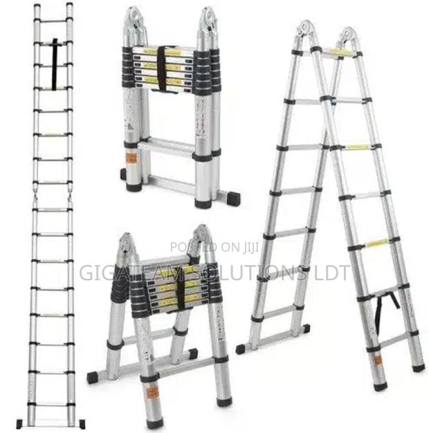 5.0m Double Telescopic Aluminium Ladder