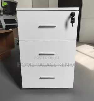 Drawer Chest: Lockable 3 Tier Filing Cabinet for Home Office