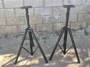 Adjustable Black Metallic Top Quality Speaker Stands