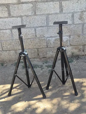 Adjustable Black Metallic Top Quality Speaker Stands