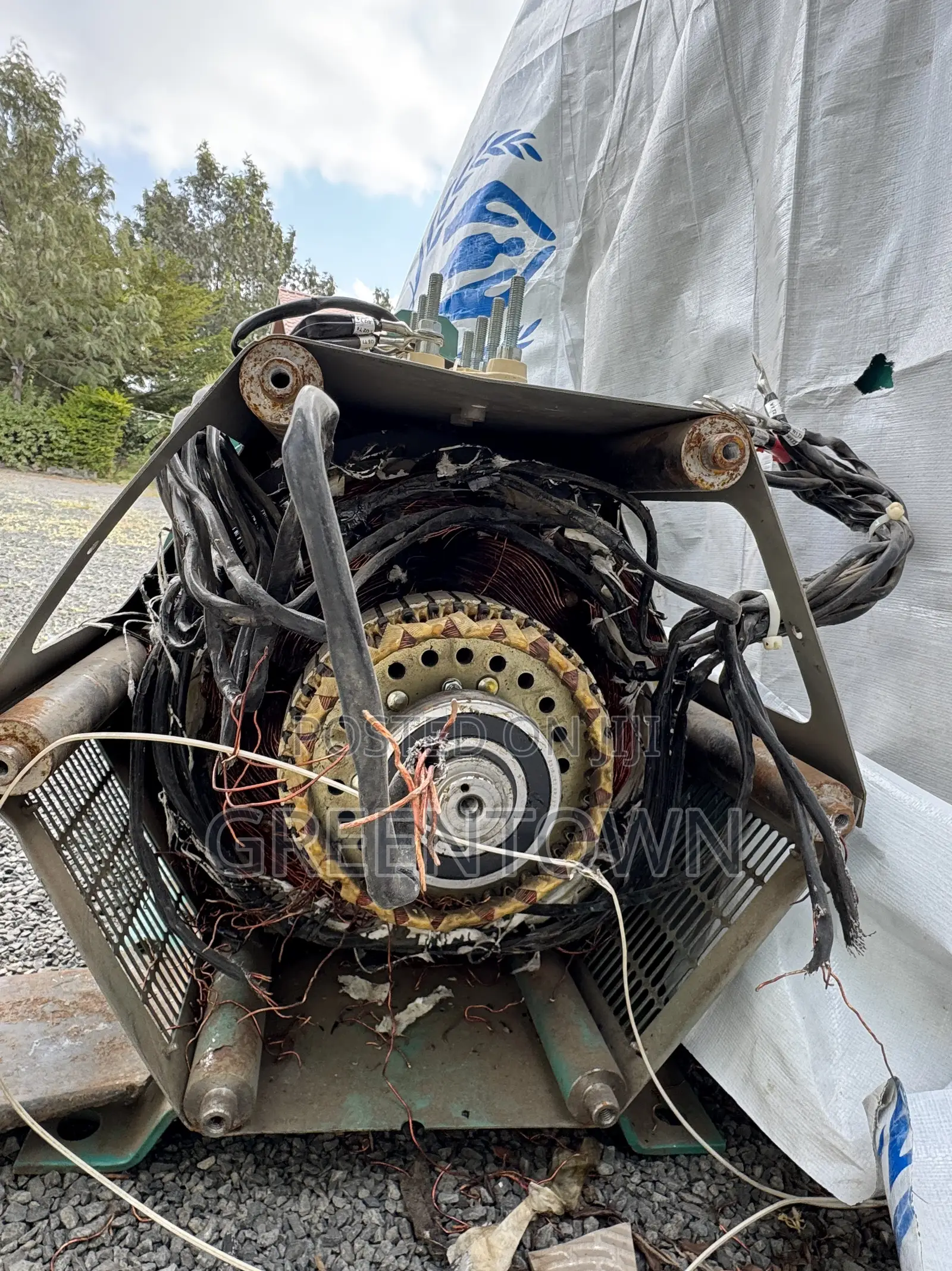 125 Kva Alternator End (Generator Head) – For Parts / Rewinding