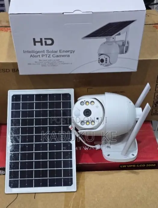 Ubox 4g Solar Cmos 4mp Outdoor Wireless Hd PTZ Pir Security Camera