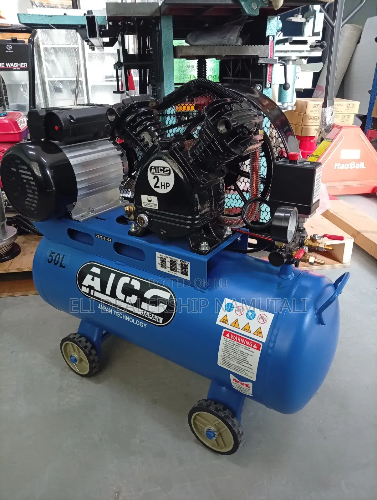 Heavy Duty 50l Air Compressor 2hp/Ideal for Auto Repair Construction