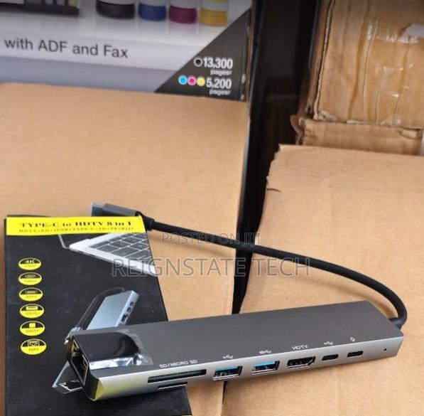 Multiport Hub Type C 8 in 1 Macbook Converter