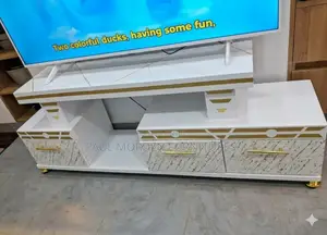 Black and White Tv Stands Lights Marble