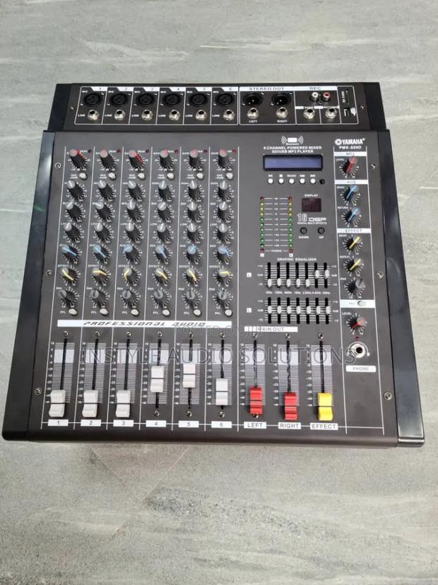 Yamaha 8 Channels Powered Mixer Usb and Bluetooth Enabled 1000w Output