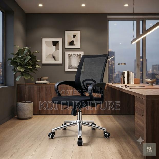 Office Chairs; Ergonomic Mid Back Support Office Clerical Chairs - thumbnail 5