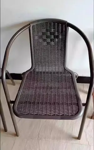 Patio Chair: Waterproof Metallic Courtyard Bistro Chair