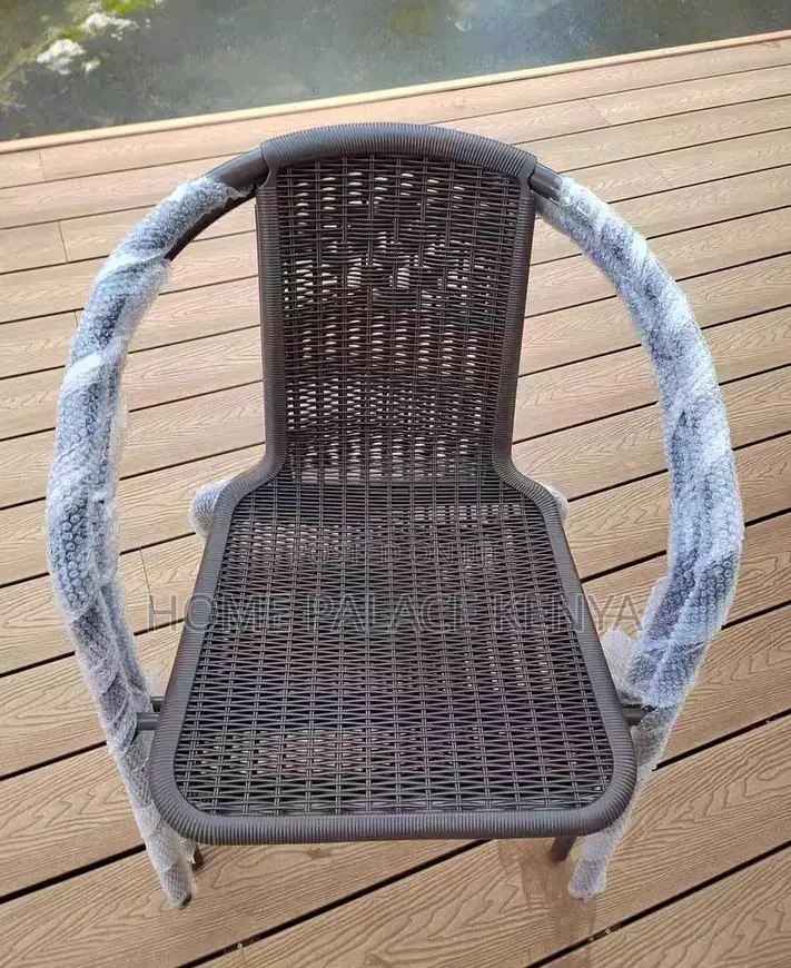 Patio Chair: Waterproof Metallic Courtyard Bistro Chair