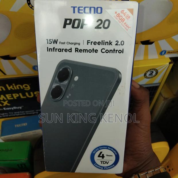 New Tecno Pop 20 128 GB Black