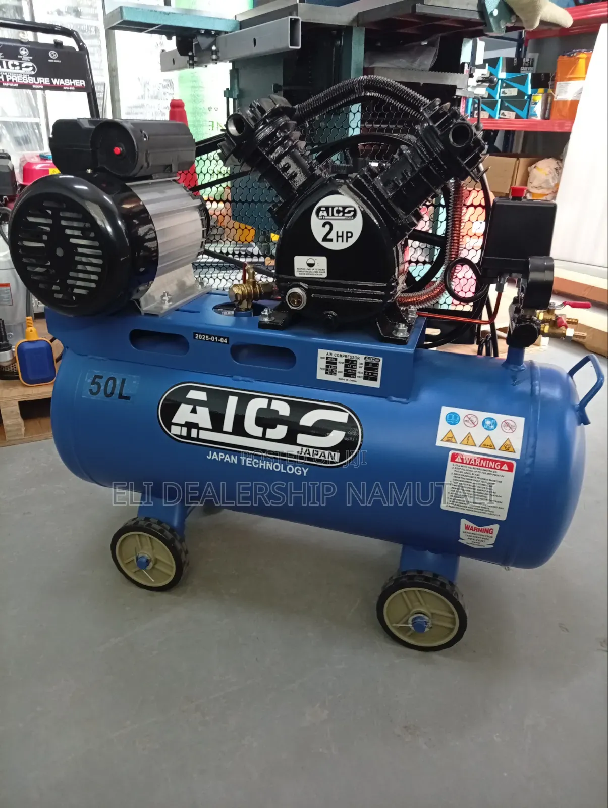 2hp Oil-Lubricated 50l Air Compressor/Reliable Workshop Compressor