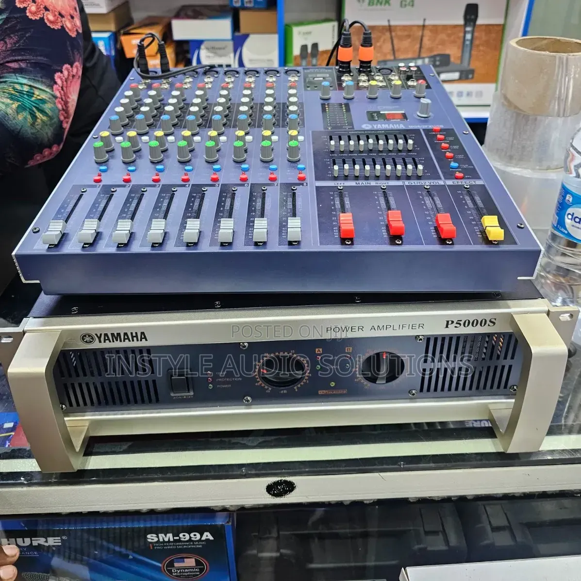 Yamaha Ps5000s Powered Amplifier With 8 Channels Plain Mixer Package