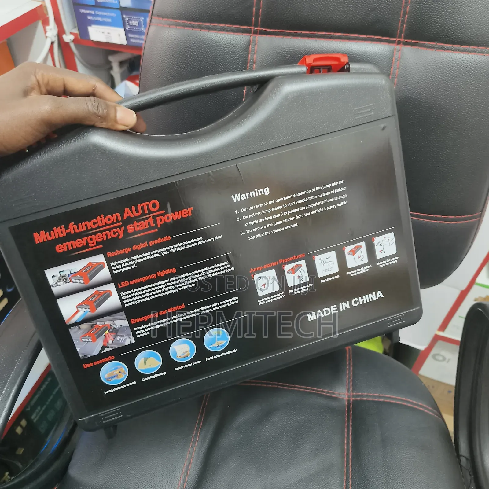 High Power Car Jump Starter Kit Full Kit With Battery Jumpers