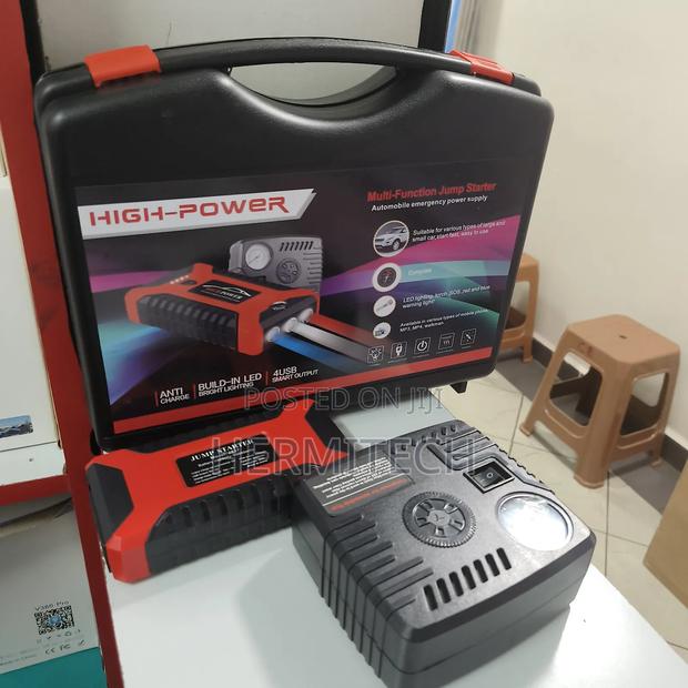 High Power Jump Starter Kit Full Kit With Jumpers, Compressor - thumbnail 2