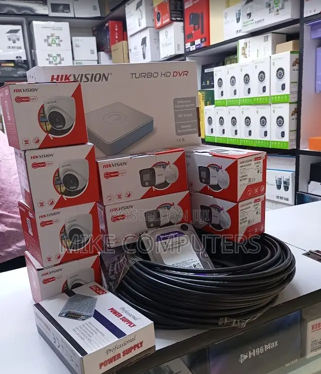 CCTV Kit Hikvision 4 Channel Cameras Smart Color