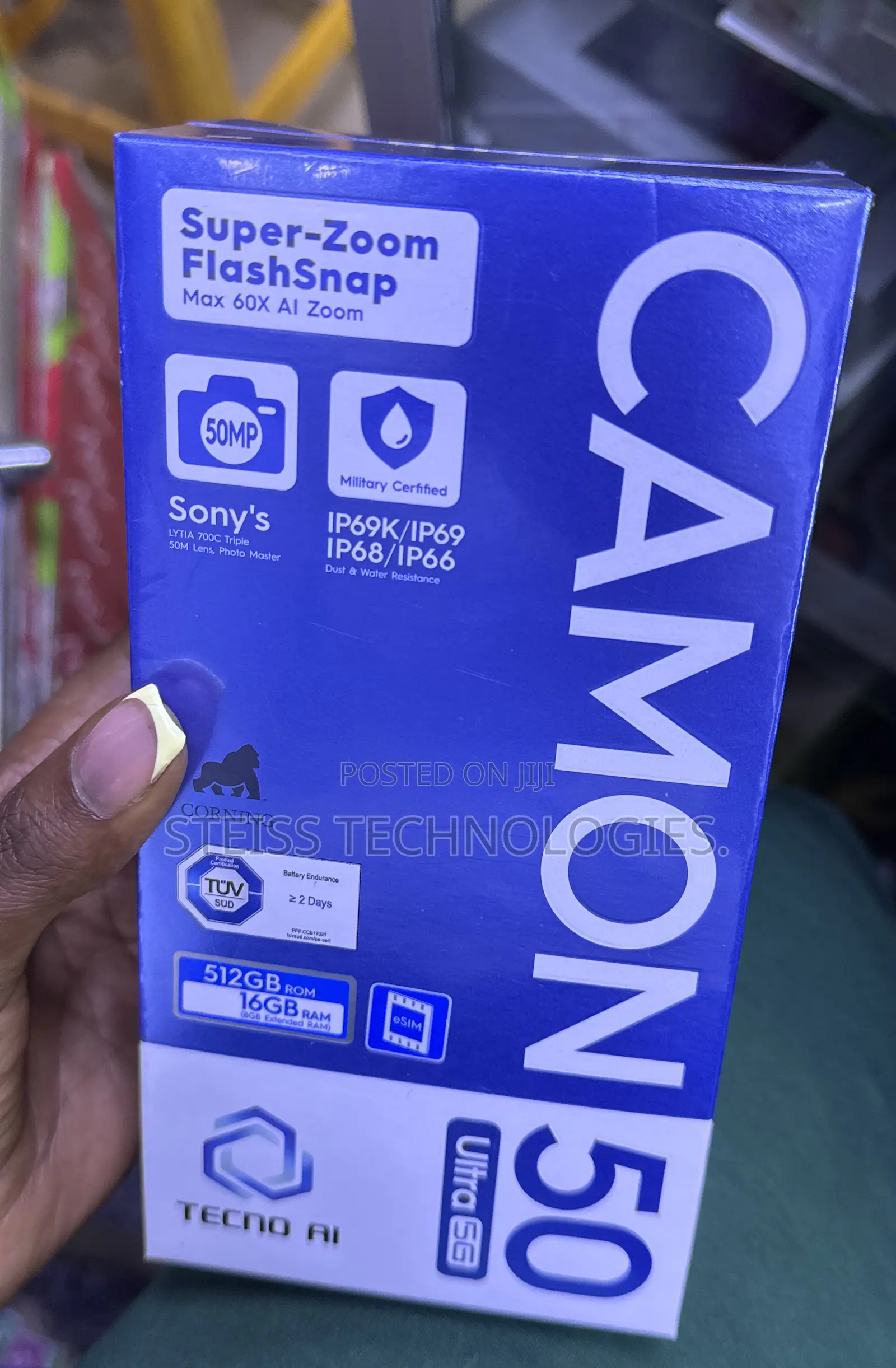 New Tecno Camon 50 Ultra 512 GB Black