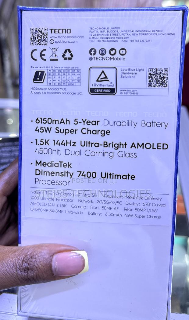 New Tecno Camon 50 Ultra 512 GB Black - thumbnail 3