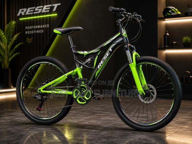Reset 26 Inch Full Suspension Mountain Bike – 21 Speed Disc Brakes