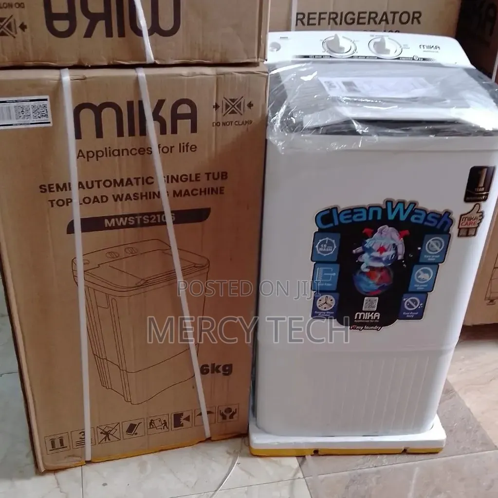 Mika 6kg Semi-Automatic Single Tub Washing Machine