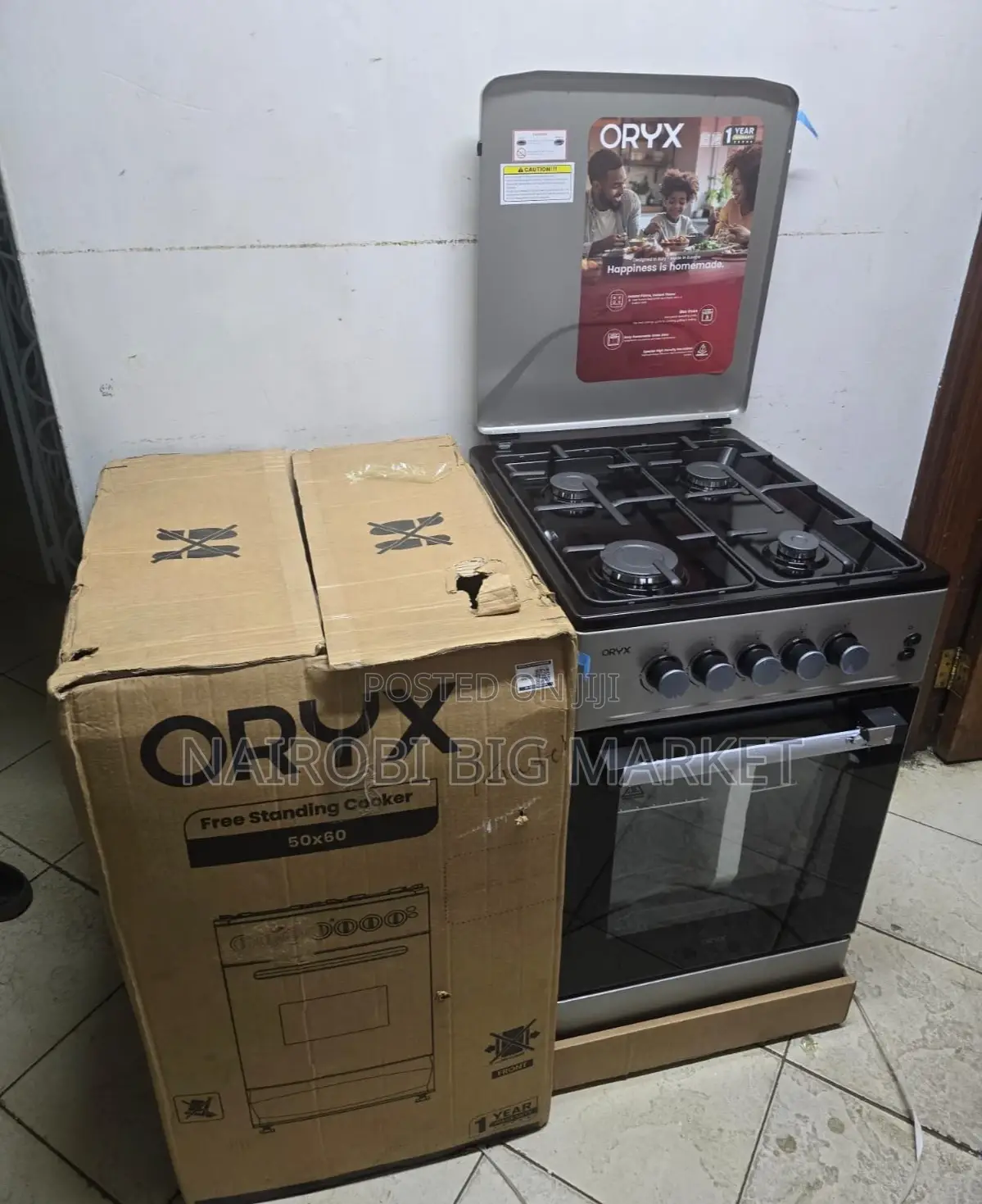 Mika Oryx Full Gas Standing Cooker