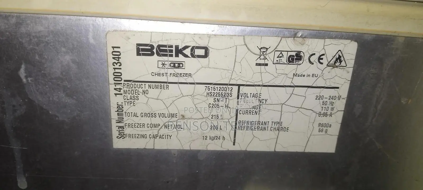 Beko Deep Freezer