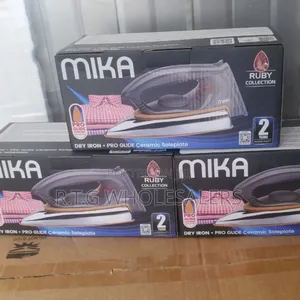 Mika Heavy Duty Dry Iron Box 1000w Ceramic Soleplate
