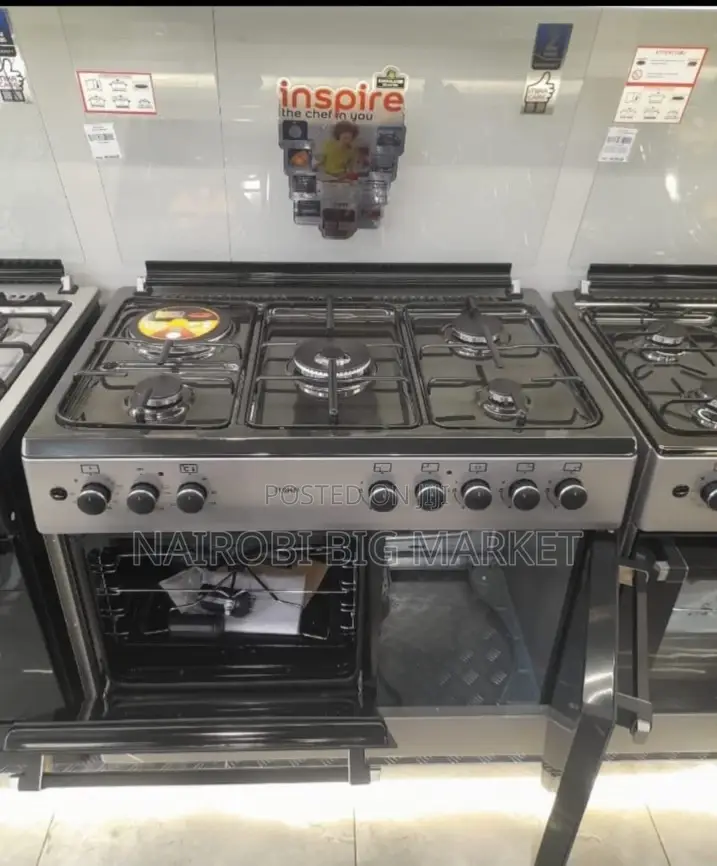 Mika 60*90 4 Gas Pool Jet Burners + 1 Rapid Hot Plate, Auto Ignition,