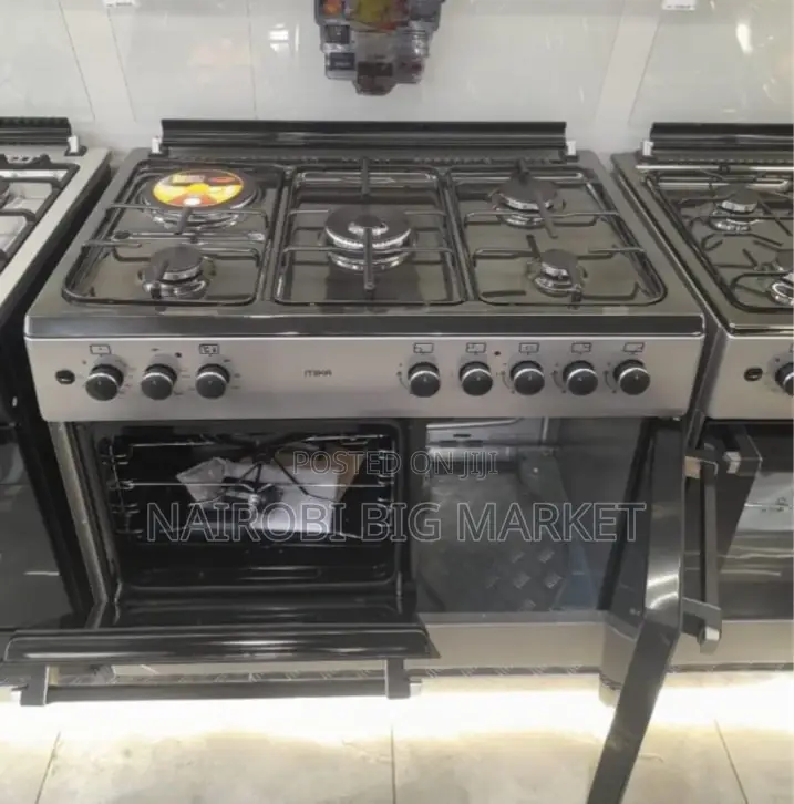 Mika 60*90 4 Gas Pool Jet Burners + 1 Rapid Hot Plate, Auto Ignition,