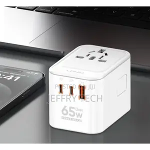 Ldnio Z6 3 Usb Ports 65w Gan Travel Adapter