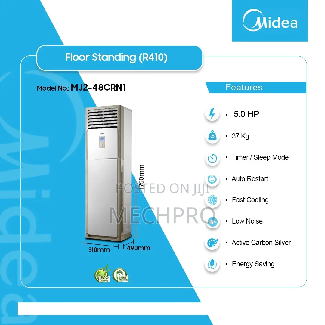Midea 48,000 Btu Floor Standing Inverter Air Conditioner
