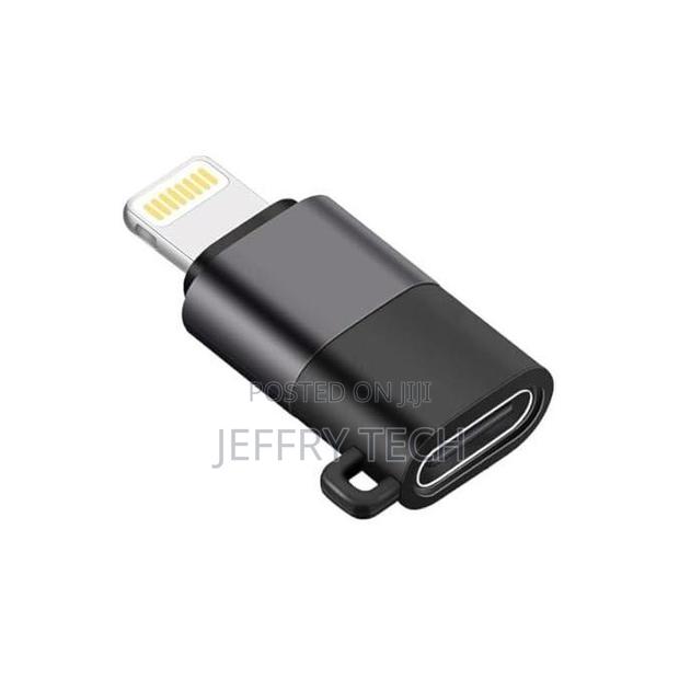 Otg Usb C Female to iPhone Lightning Male Adapter for Wirless Microph