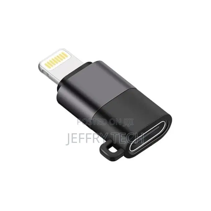 Otg Usb C Female to iPhone Lightning Male Adapter for Wirless Microph