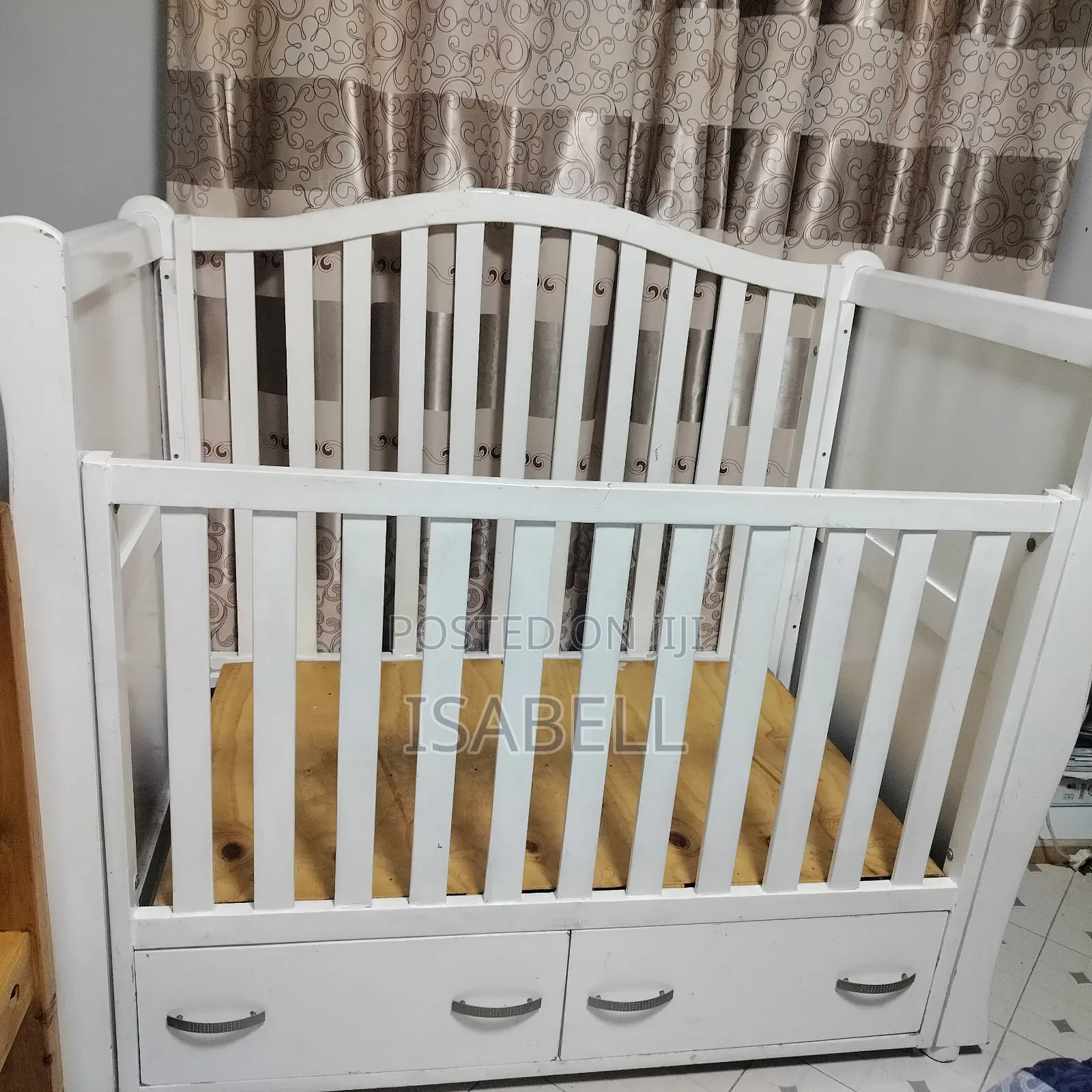 Baby Cot Medium Size Together With Mattress.