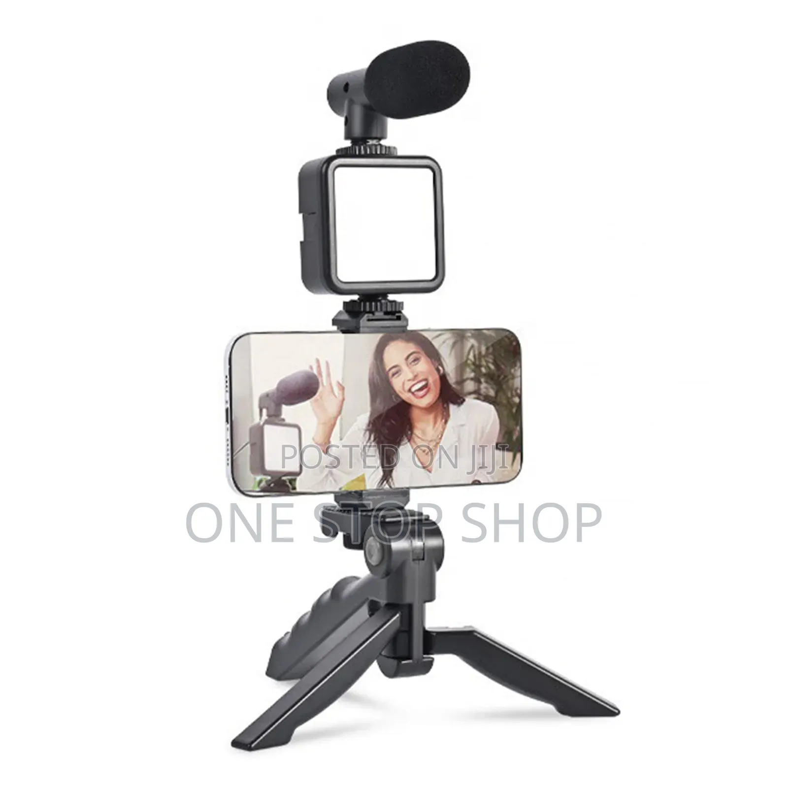 Brand New Smartphone Vlog Kit With Tripod Stand Led Light