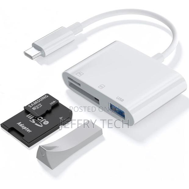 Usb C,3 in 1 Memory Micro Sd Card Reader Usb C With Dual Slots,Camera