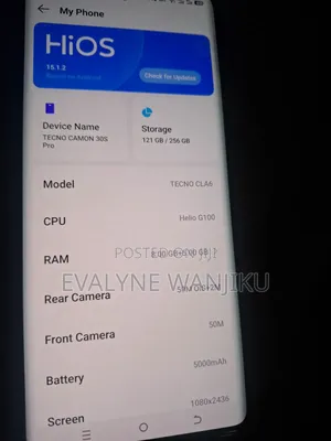 Tecno Camon 30S Pro 256 GB White