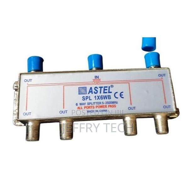 Wideband Splitters 1x6 (Satellite+Rf) 5-2500 MHZ