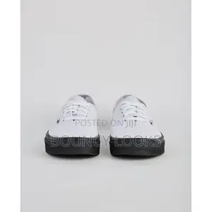 White Upper With Black Sole Vans