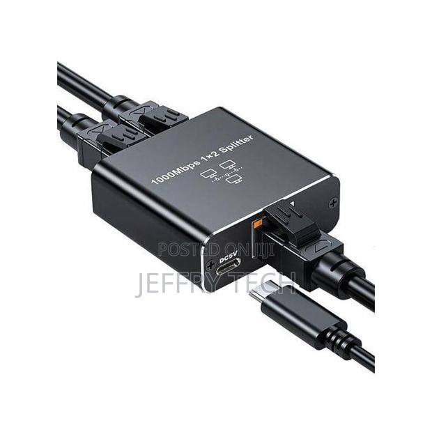Gigabit Router Broadband Network Distribution Connector – 1 To 2 Head - main view