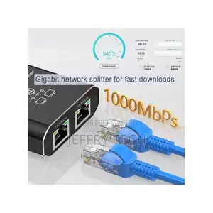 Gigabit Router Broadband Network Distribution Connector – 1 To 2 Head