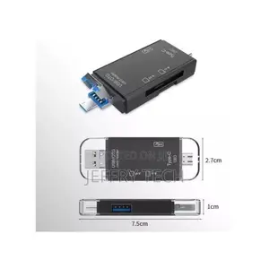 6 in 1 Otg Card Reader Type-C Micro Usb Portable Sd Memory for Type-C/